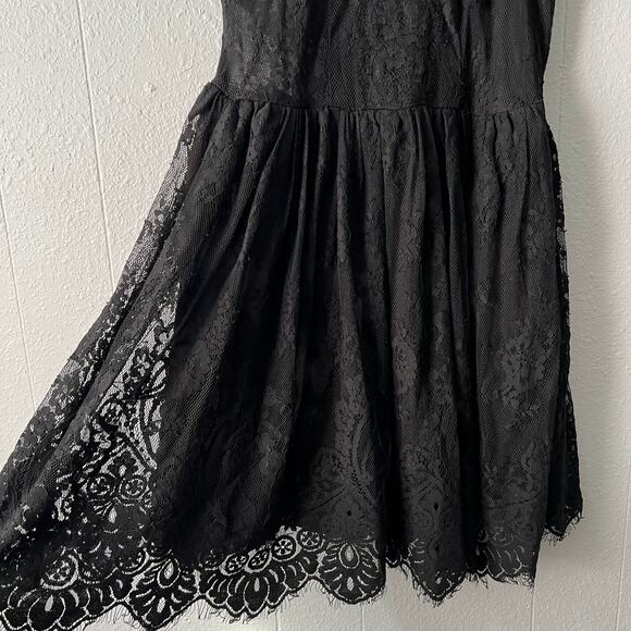 Free People Womens Mini Dress 2 Lace Witchy Fairygoth Whimsigoth Party Cocktail - Picture 7 of 16